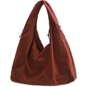 Large Nylon Hobo Bag Women Crescent Shoulder Bag Vintage Tote Bag Casual Shopper